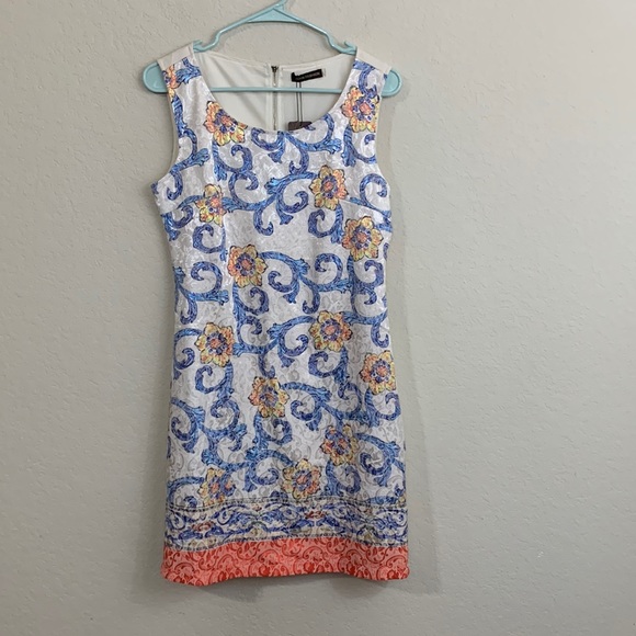 John Fashion | Dresses | Nwt John Fashion Floral Jacquard Sheath Dress |  Poshmark